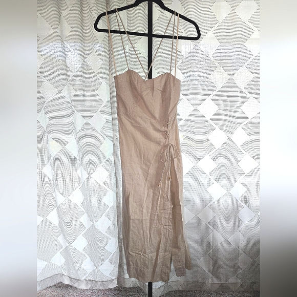 NWOT Free People Francesca Midi Dress in Ocean Pearl Size XS - Picture 7 of 9